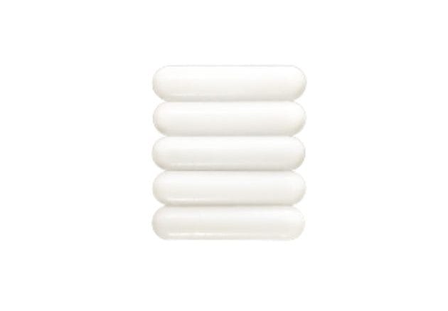 Five white Magnetic Stirrer Bars (5 pcs, 7*30 mm PTFE Lab Spinner Cylinders) are stacked vertically on a plain white background, highlighting their simple cylindrical shape.
