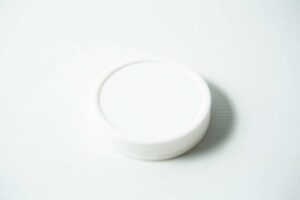 A Mason Jar Lid (wide mouth 86mm, plain white plastic) from “Mason Jar Lids” is shown on a plain white surface.