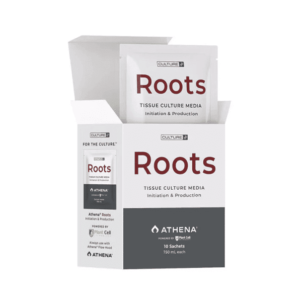 Plant Cell | Athena | Roots™ Tissue Culture Media Box of 10 contains sachets for plant propagation.