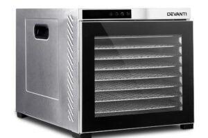 Devanti 10 Trays Food Dehydrator Stainless Steel